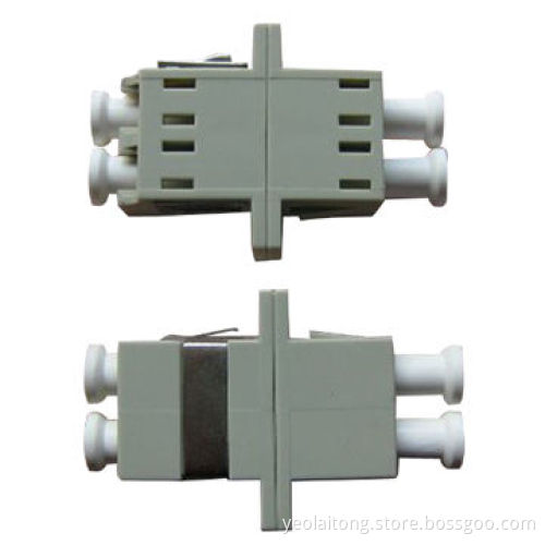 LC Fiber Optic Adapter DX, Grey